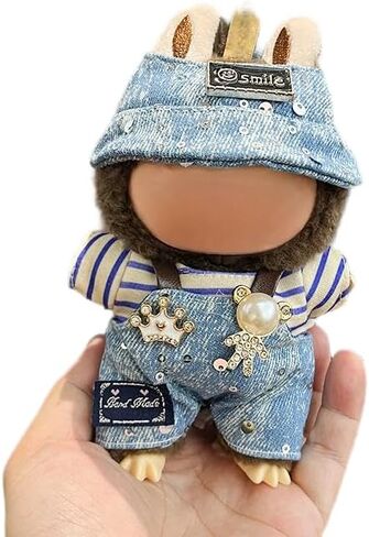 مجموعة ملابس الدمية التي يبلغ طولها 17 سم (بدون دمية) ، ووزعة وزيرة تم تعيينها لبدلة لابو 17 سم ، وقطعة قماش لطيفة للباس ملابس فريدة من نوعها ملابس أنيقة لابوبو (سانتا كلوز) in Kuwait