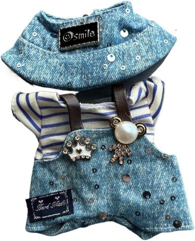 مجموعة ملابس الدمية التي يبلغ طولها 17 سم (بدون دمية) ، ووزعة وزيرة تم تعيينها لبدلة لابو 17 سم ، وقطعة قماش لطيفة للباس ملابس فريدة من نوعها ملابس أنيقة لابوبو (سانتا كلوز) in Kuwait