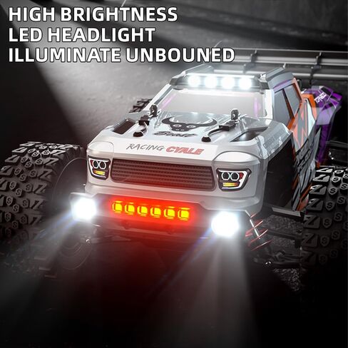 X-Verse SG316 MAX FAST RC CARS للبالغين بحد أقصى 50 ميلاً في الساعة ، 1/16 4x4 محرك بدون فرش على الطريق عن بعد شاحنة التحكم عن بُعد ، سيارة RC عالية السرعة 4WD ، جميع التضاريس RC Truggy (3 بطارية) in Kuwait