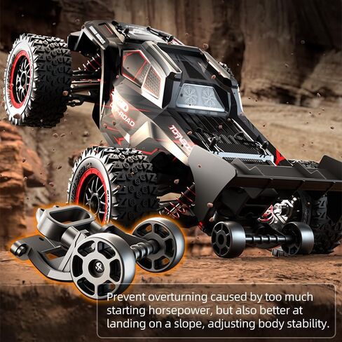 X-Verse SG316 MAX FAST RC CARS للبالغين بحد أقصى 50 ميلاً في الساعة ، 1/16 4x4 محرك بدون فرش على الطريق عن بعد شاحنة التحكم عن بُعد ، سيارة RC عالية السرعة 4WD ، جميع التضاريس RC Truggy (3 بطارية) in Kuwait