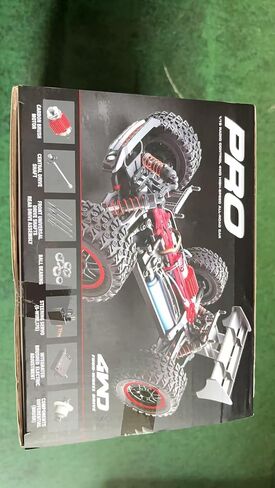 X-Verse SG316 MAX FAST RC CARS للبالغين بحد أقصى 50 ميلاً في الساعة ، 1/16 4x4 محرك بدون فرش على الطريق عن بعد شاحنة التحكم عن بُعد ، سيارة RC عالية السرعة 4WD ، جميع التضاريس RC Truggy (3 بطارية) in Kuwait