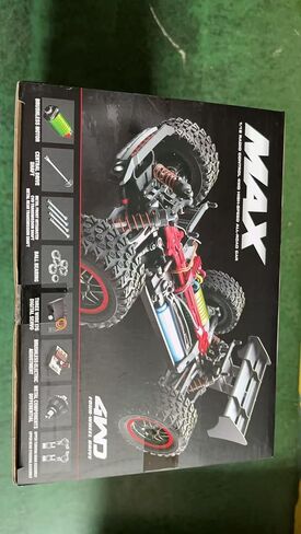 X-Verse SG316 MAX FAST RC CARS للبالغين بحد أقصى 50 ميلاً في الساعة ، 1/16 4x4 محرك بدون فرش على الطريق عن بعد شاحنة التحكم عن بُعد ، سيارة RC عالية السرعة 4WD ، جميع التضاريس RC Truggy (3 بطارية) in Kuwait