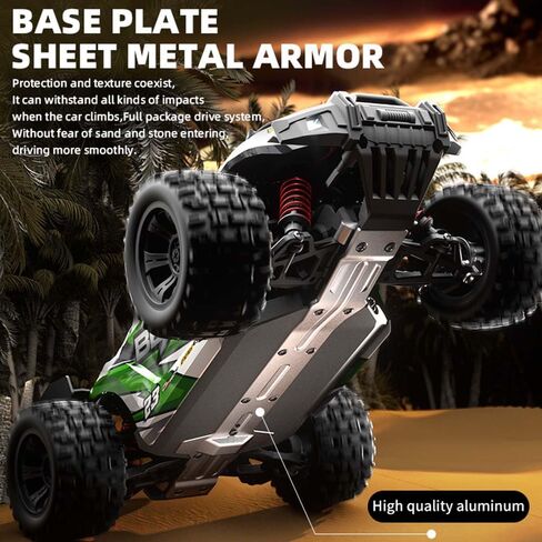 X-Verse SG316 MAX FAST RC CARS للبالغين بحد أقصى 50 ميلاً في الساعة ، 1/16 4x4 محرك بدون فرش على الطريق عن بعد شاحنة التحكم عن بُعد ، سيارة RC عالية السرعة 4WD ، جميع التضاريس RC Truggy (3 بطارية) in Kuwait