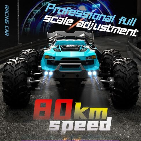 X-Verse SG316 MAX FAST RC CARS للبالغين بحد أقصى 50 ميلاً في الساعة ، 1/16 4x4 محرك بدون فرش على الطريق عن بعد شاحنة التحكم عن بُعد ، سيارة RC عالية السرعة 4WD ، جميع التضاريس RC Truggy (3 بطارية) in Kuwait