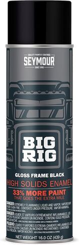 Seymour 20-1615 Big Rig Professional Coatings Spray Paint, Gloss Frame Black in Kuwait