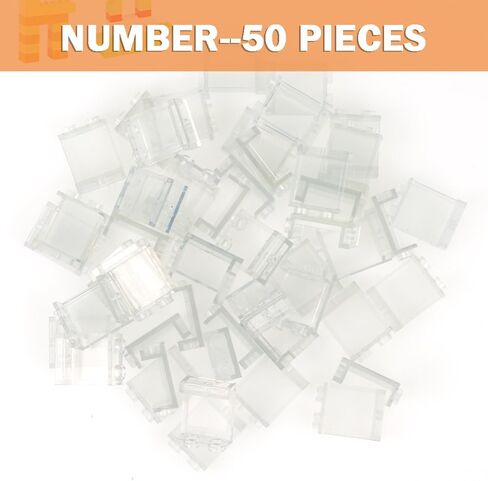 MALEKO Transparent Clear Window House Building Bricks, Classic Flat Plates Pieces and Parts Block Compatible with Major Brands (Clear 30pcs 1x6x5) in Kuwait