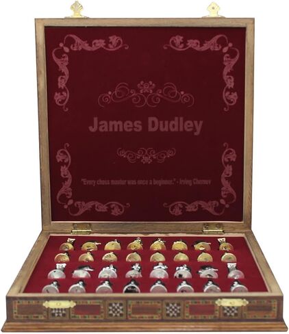 11 Inches Custom Chess Set - Personalized Chess Set - Gift Idea for Son, Husband, Father and Anyone for Birthday, Anniversary and Any Occasion, 2 players in Saudi Arabia