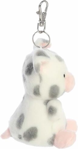 Aurora® Adorable Palm Pals™ Piggles Spotted Piglet™ Clip-On- Fun Collectible Plush For Kids and Adult Collectors - Perfect For Backpacks and Birthday Gifts - Gray 4 Inches in Saudi Arabia