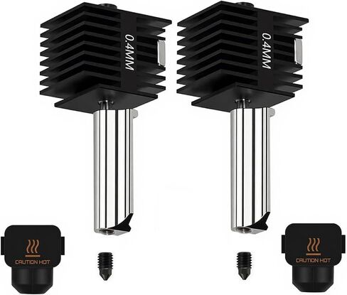 Hotend for Bambu Lab A1 Series 3D Printers Bambu lab A1/A1 Mini Hotend with a 0.4mm Hardened Steel Nozzle and Silicone Cover in Saudi Arabia