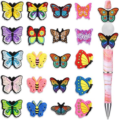 20 PCS Cross Beads ، Jesus Silicone Bocal Beads for Pens Sulk ، Cross Bocal Bead for Keychain Making Darcelet Sharms Sharms Homed Diy Diy Hompts in Kuwait
