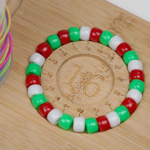 Melius 1000pcs Bony Beads Beads ، حبات المهر الملونة 9 ملم للأساور ، ضفائر الشعر ، صنع المجوهرات (ألوان صلبة) in Kuwait