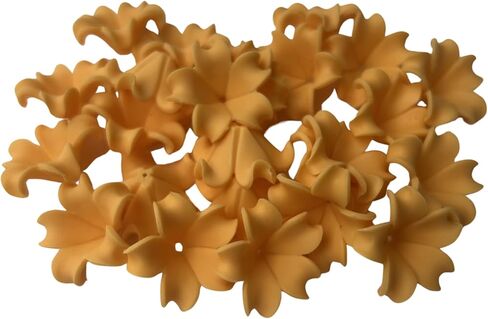 25 PCS Mini Puakeikeni Clay Beads (2.5 سم) لصنع المجوهرات ، DIY ، لوازم الحرف (أبيض) in Kuwait