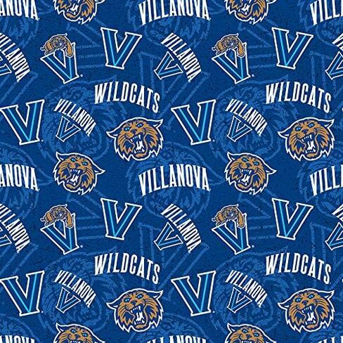 SYKEL ENTERPRISES Villanova University Cotton FABRIC-100% Cotton -Villanova Wildcats Fabric Sold by The Yard-Villanova College Cotton Fabric by SYKEL in Saudi Arabia