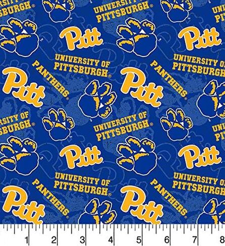 Sykel Enterprises University of Pittsburgh Cotton Fabric مع لهجة على تصميم النغمة in Saudi Arabia