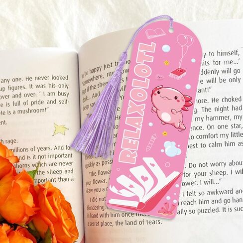 AXOLOTL Acrylic Borkmark Blanks - 60 PCS Make Make Kit ملونة UV DTF نقل ملصقات مع شرابات لـ DIY Craft Reading Women Kids Book Book Lovers Estructions School Associations School Associations in Kuwait