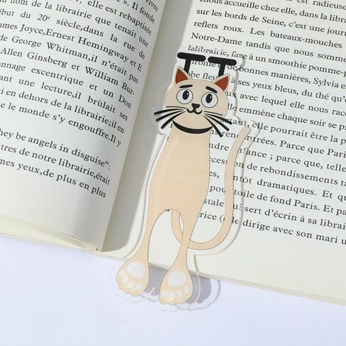 الإشارات الإبداعية الإبداعية الملونة Cat ، 10pcs Cat Paw Acrylic Lockmark Set ، فريدة من نوعها دراسة قرطاسية هدايا لمحبي القط (10pcs مجموعة أ) in Kuwait