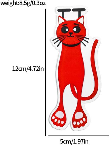 الإشارات الإبداعية الإبداعية الملونة Cat ، 10pcs Cat Paw Acrylic Lockmark Set ، فريدة من نوعها دراسة قرطاسية هدايا لمحبي القط (10pcs مجموعة أ) in Kuwait