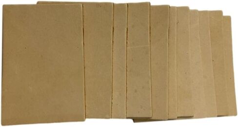 Leather Practice Pieces Pack 12 - Oak Vegetable Leather Practice Pieces for Crafting Bookmarks and Key Fobs - Can Be Personalized (3" x 4.5") in Saudi Arabia