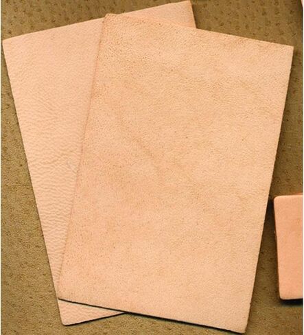 Leather Practice Pieces Pack 12 - Oak Vegetable Leather Practice Pieces for Crafting Bookmarks and Key Fobs - Can Be Personalized (3" x 4.5") in Saudi Arabia