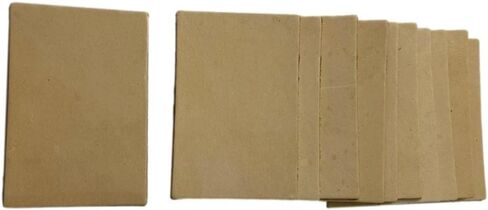 Leather Practice Pieces Pack 12 - Oak Vegetable Leather Practice Pieces for Crafting Bookmarks and Key Fobs - Can Be Personalized (3" x 4.5") in Saudi Arabia