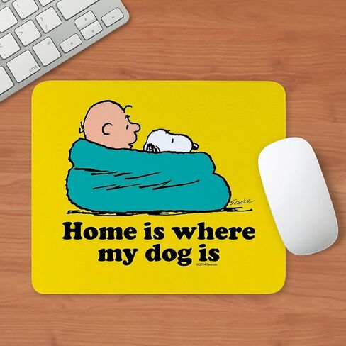 Cafepress Snoopy Home هو المكان الذي يكون كلبي ممتلئًا بـ BL mousepad ألعاب مطاطية غير قابلة للانزلاق in Saudi Arabia