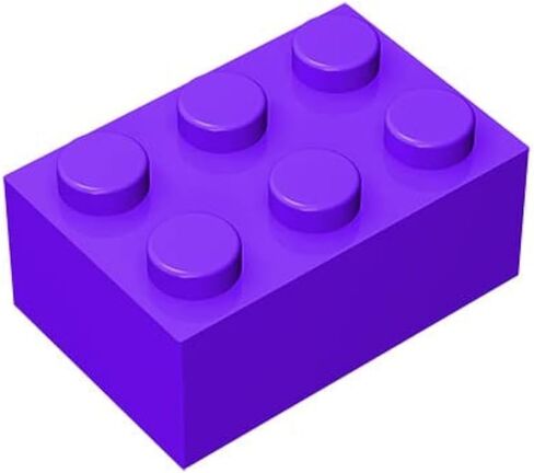 Classic Bulk Brick Block 2x3, 100 Piece Golden Brick 2x3,Compatible with Lego Parts and Pieces 3002, Creative Play Set - Compatible with Major Brands(Colour:Golden) in Saudi Arabia