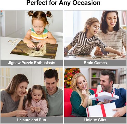 Custom Puzzle from Photos, Personalized Photo Puzzle 35/70/120/500/1000 Pieces with Picture and Text, Personalized Gifts for Family, Wedding, Kids, Dad, Pet, Unique Couple Gifts in Saudi Arabia