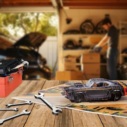 Classic Car 3D Pop Up Card – Birthday Cards for Men, Father’s Day Card Car Theme, Muscle Car Greeting Card, Unique Gift for Classic Car Lover, Handmade Keepsake for Dad, Husband, or Boyfriend in Saudi Arabia