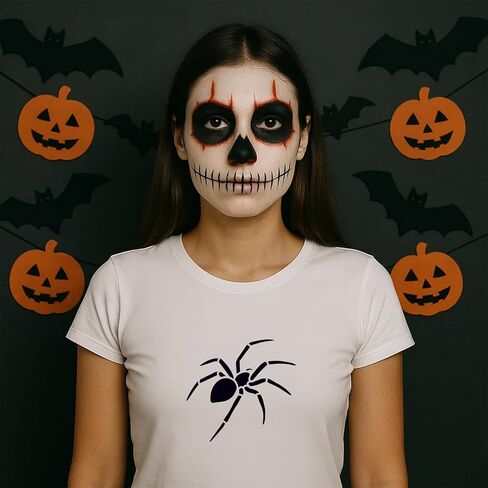 Fingerinspire 9pcs العنكبوت الإستنسل مع الفرشاة البلاستيكية 1pc 5.9x5.9inch 9 أنماط العناكب النمط استنسل قالب هالوين قالب للطلاء على الأثاث الخشب الخشب الأثاث ديي المنزل ديكور in Kuwait