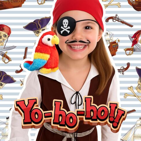 Halloween Magnetic Shoulder Parrot for Pirate Costume Stuffed Animal Plush Prop Party Costume Accessories for Halloween (Parrot, Count, 1) in Saudi Arabia