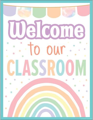 Teacher Created Resources Pastel Pop Welcome To Our Classroom Chart in Saudi Arabia