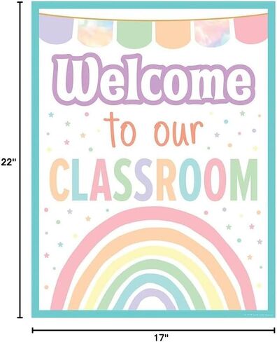 Teacher Created Resources Pastel Pop Welcome To Our Classroom Chart in Saudi Arabia