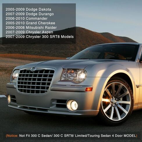 مجموعة مصابيح الضباب Nilight متوافقة مع 2005-2010 Dodge Grand Caravan Charger Nitro Challenger 2004-2010 Chrysler Town & Country Sebring Pacifica 2007-2010 Jeep Patriot Compass، ضمان لمدة عامين in Kuwait