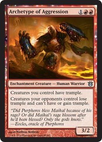 Magic The Gathering - Archetype of Aggression (88/165) - Born of The Gods in Saudi Arabia
