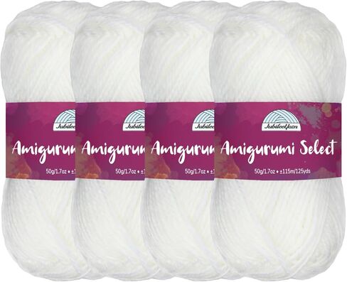 Jubileeyarn Amigurumi حدد الغزل - Baby Acrylic - Daisy - 4 Skeins in Kuwait