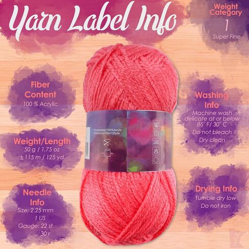 Jubileeyarn Amigurumi حدد الغزل - Baby Acrylic - Daisy - 4 Skeins in Kuwait