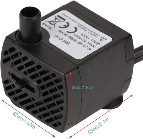 2W غاطسة ultra-Quiet ، مع مضخات ومرشحات مياه النافورة في أسماك الأسماك الفاتحة LED in Saudi Arabia