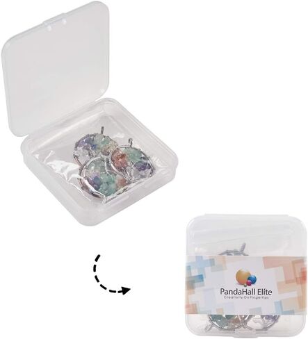 PH PandaHall 4pcs Tree of Life Pendant Charms Chakra Crystals Tree Life Charms Gemstone Chakra Crystal Stone Pendant Good Luck Yoga Charms for Christmas Thanksgiving Necklace Earring Jewelry Making in Saudi Arabia