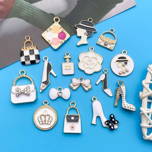 Youdiyla Enamel Cloud Charms, Set of 10, Assorted Colors in Kuwait