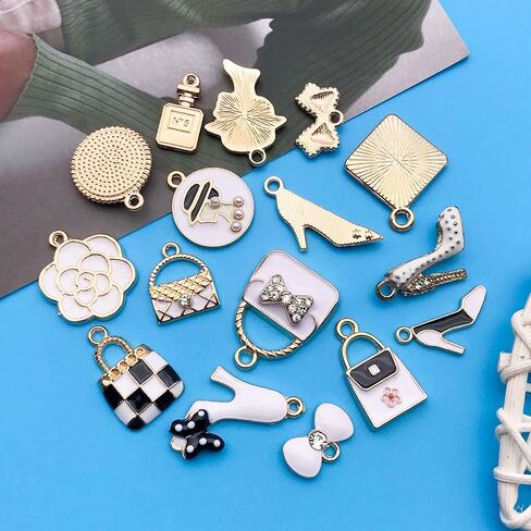 Youdiyla Enamel Cloud Charms, Set of 10, Assorted Colors in Kuwait