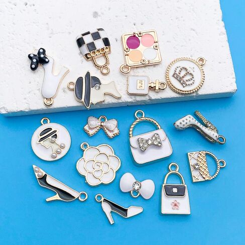 Youdiyla Enamel Cloud Charms, Set of 10, Assorted Colors in Kuwait