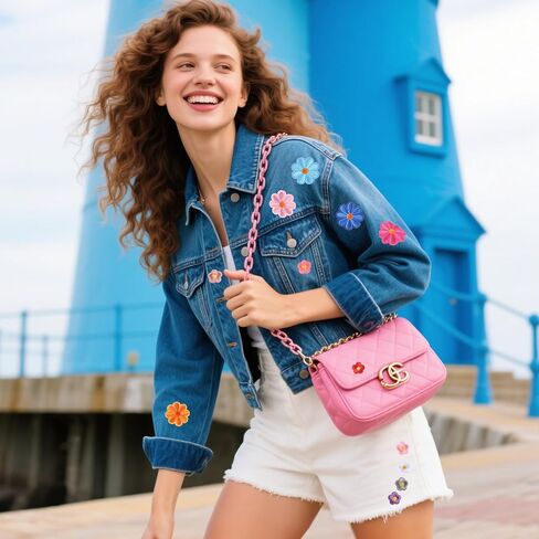 Giantree 37 Pcs Colorful Flower Iron-on Patches, Cute Daisy Flowers Applique Patches, Sew Embroidered Applique Sewing Patch, Cute Flower Iron-On Patch for Bags Jackets Jeans Clothing DIY in Saudi Arabia