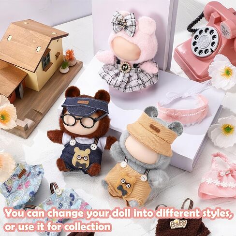 تم تعيين ملابس للدمى التي تبلغ مساحتها 17 سم ، و 6 دمى حزمة مع إكسسوارات مثالية لللباس والجمع ، لا توجد دمية مشمولة in Kuwait