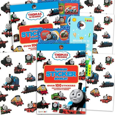Thomas and Friends Reward Stickers for Kids - Bundle with 2 Thomas The Train Books with 200 Stickers Featuring Emily, Sir Topham, More | Thomas The Train Reward for Boys, Girls in Saudi Arabia