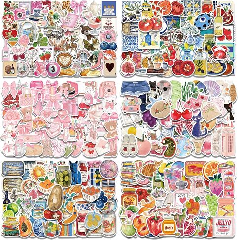 300 PCS ملصقات جمالية coquette ، ملصقات القوس الوردي اللطيف لأجهزة الكمبيوتر المحمولة ، زجاجات المياه ، المجلات ، ملصق جرلي للنساء ، فتاة ، بالغ ، أطفال in Kuwait