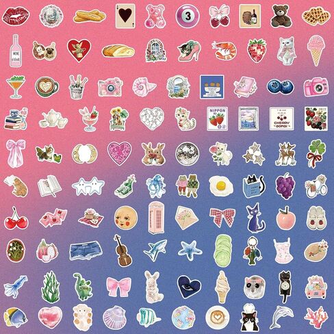 300 PCS ملصقات جمالية coquette ، ملصقات القوس الوردي اللطيف لأجهزة الكمبيوتر المحمولة ، زجاجات المياه ، المجلات ، ملصق جرلي للنساء ، فتاة ، بالغ ، أطفال in Kuwait