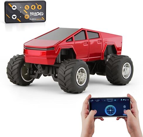 Toy RC Remote Control Car للأولاد الذين تتراوح أعمارهم بين 3 4 5 6 ، 1:64 Scale RC Tuy Truck مع 2.4 جيجا هرتز التحكم في السرعة 3 ، و Diecast Alloy Trucks Trucks Homps for Boys and Girls in Kuwait