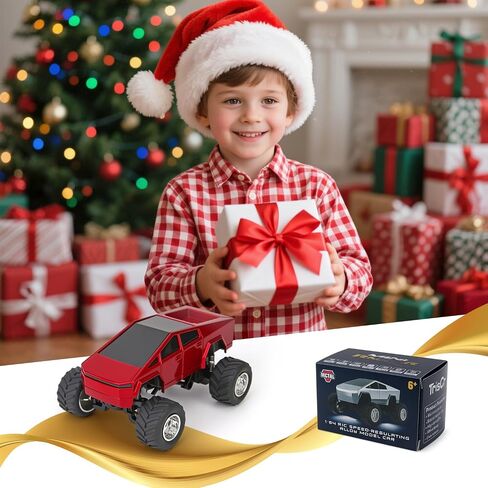 Toy RC Remote Control Car للأولاد الذين تتراوح أعمارهم بين 3 4 5 6 ، 1:64 Scale RC Tuy Truck مع 2.4 جيجا هرتز التحكم في السرعة 3 ، و Diecast Alloy Trucks Trucks Homps for Boys and Girls in Kuwait