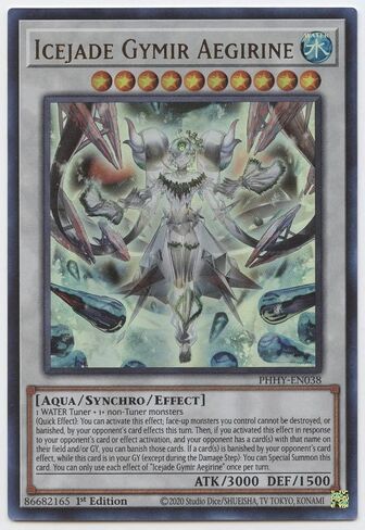 IceJade Gymir Aegirine - Phhy -En038 - Ultra Rare - 1st Edition in Saudi Arabia