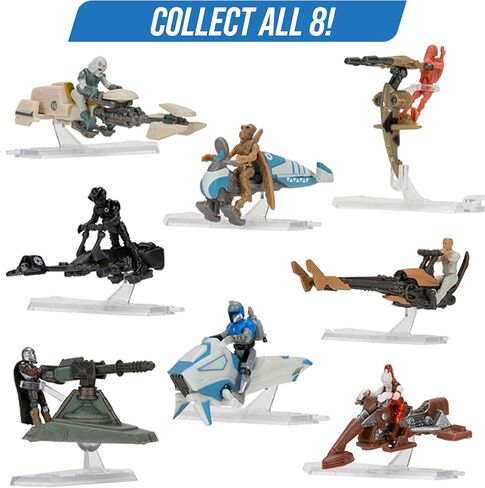 STAR WARS Micro Galaxy Squadron Series 5 (6 Pack) Mystery Blind Box - احصل على ستة مركبة 2.5 بوصة أو رقم 1 "مرخص رسميًا - لعبة محلية أصيلة - هدية للبنين والبنات والمراهقين - 8+ in Saudi Arabia
